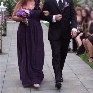 Bill Levkoff Purple Bridesmaid Dress